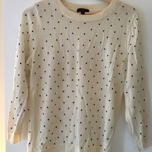 J Crew polka dot Tippi sweater!